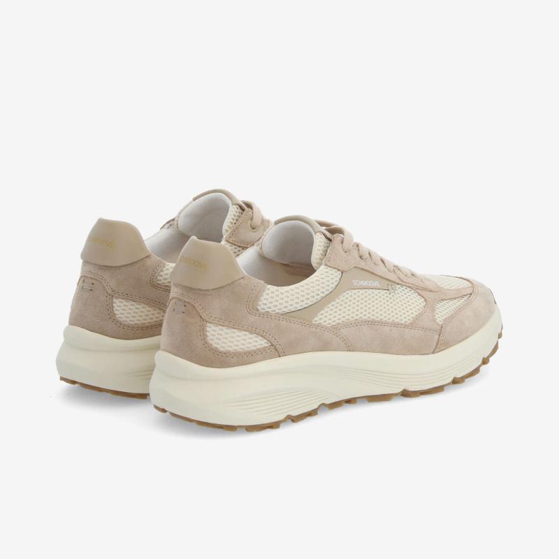 DUSK RUNNER M - MESH/SUEDE - OFF WHITE/BEIGE